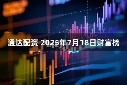 通达配资 2025年7月18日财富榜