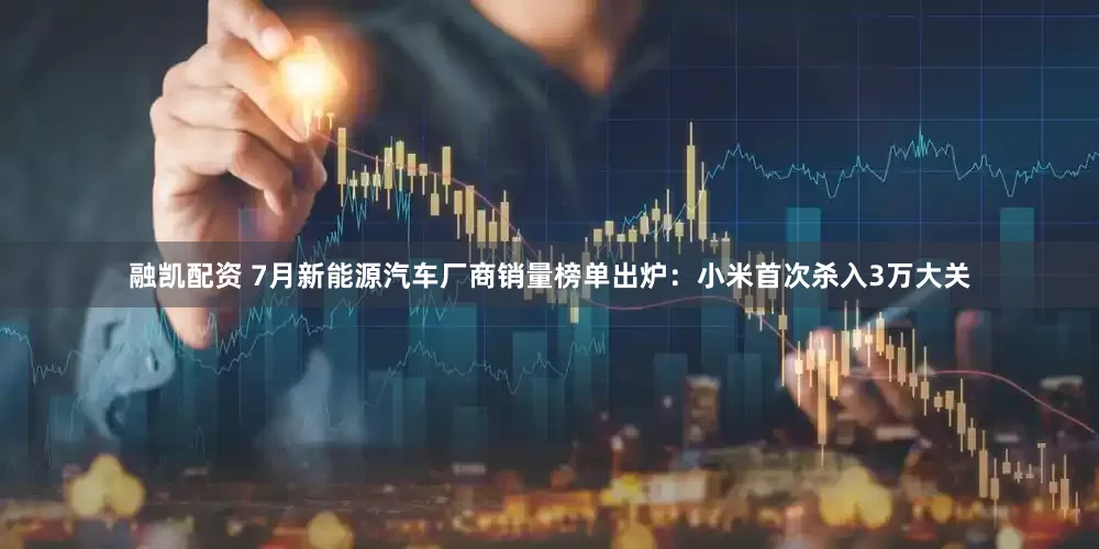 融凯配资 7月新能源汽车厂商销量榜单出炉：小米首次杀入3万大关