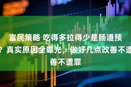 富民策略 吃得多拉得少是肠道预警？真实原因全曝光，做好几点改善不遭罪